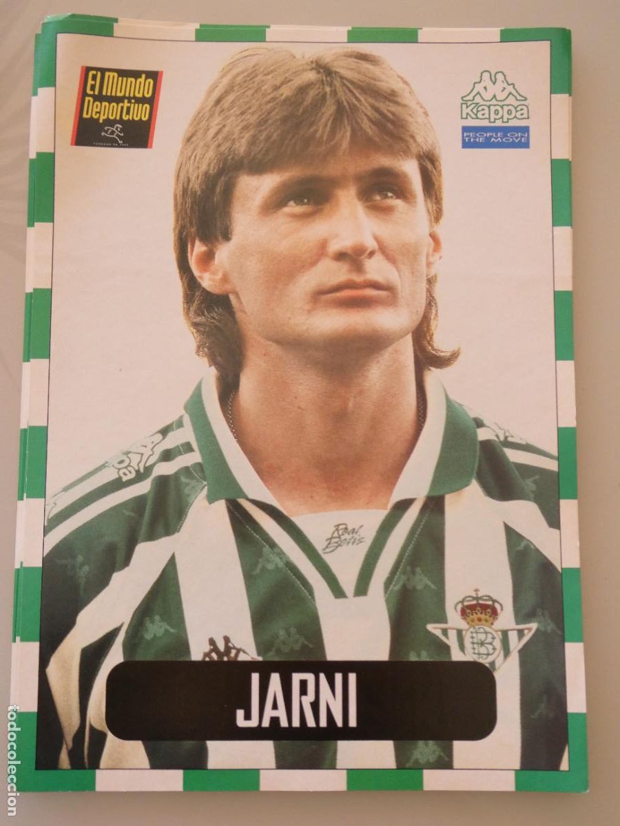Sammelleidenschaft Sport: L&Aacute;MINA DEL REAL BETIS BALOMPI&Eacute; CLUB DE F&Uacute;TBOL 1996 1997. MUNDO DEPORTIVO. 4 ROBERT JARNI 70
