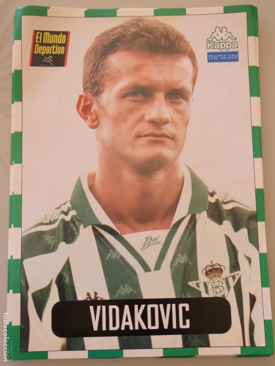 Sammelleidenschaft Sport: L&Aacute;MINA DEL REAL BETIS BALOMPI&Eacute; CLUB DE F&Uacute;TBOL 1996 1997. MUNDO DEPORTIVO. 2 HRISTO VIDAKOVIC 72