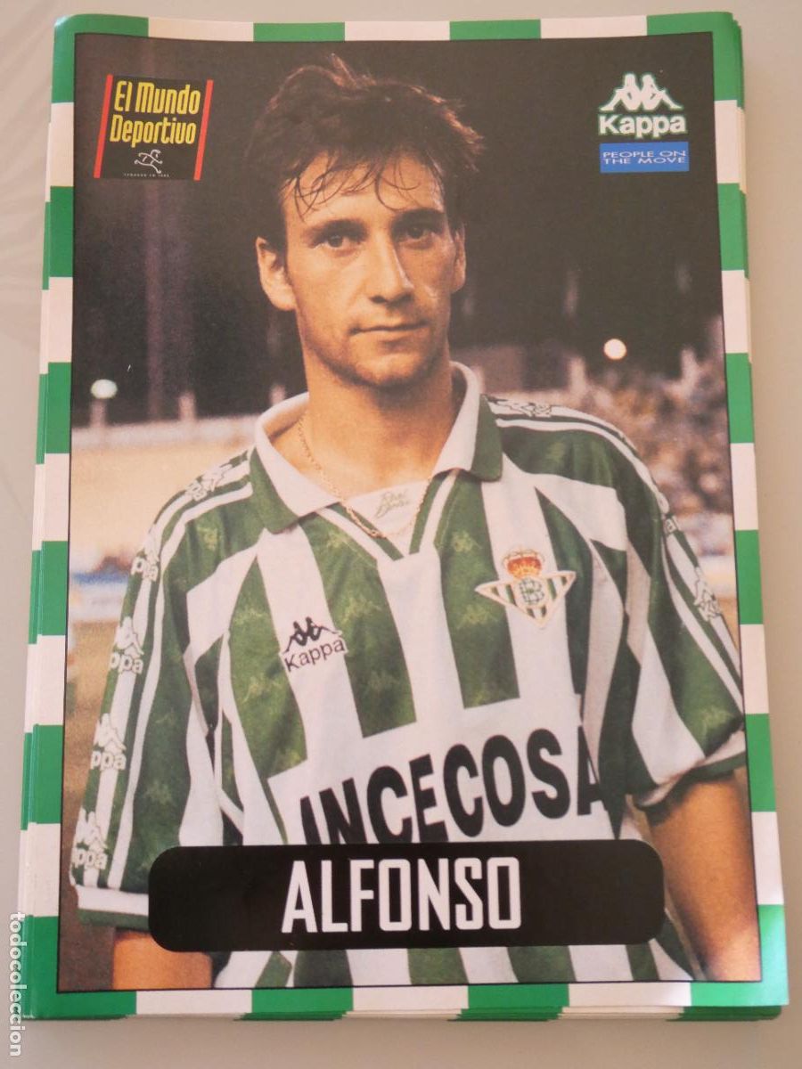 Sammelleidenschaft Sport: L&Aacute;MINA DEL REAL BETIS BALOMPI&Eacute; CLUB DE F&Uacute;TBOL 1996 1997. MUNDO DEPORTIVO. 1 ALFONSO P&Eacute;REZ 73