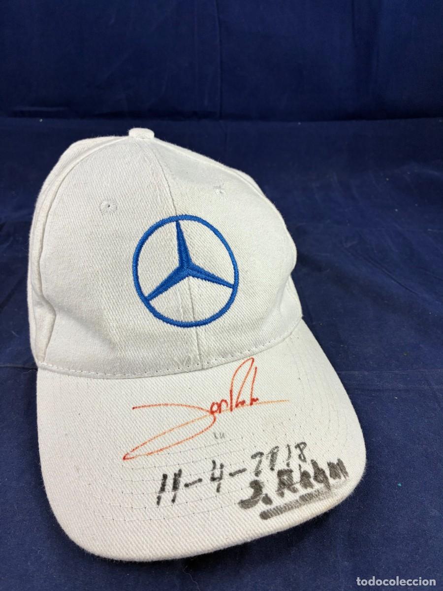 Coleccionismo deportivo: Gorra Mercedes firmada Jon Rahm 2018 Mercedes buen estado. Memorabilia Golf