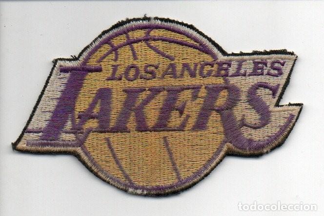 Sammelleidenschaft Sport: ANTIGUO PARCHE DE TELA, LOS ANGELES LAKERS. 10 X 6 CM.