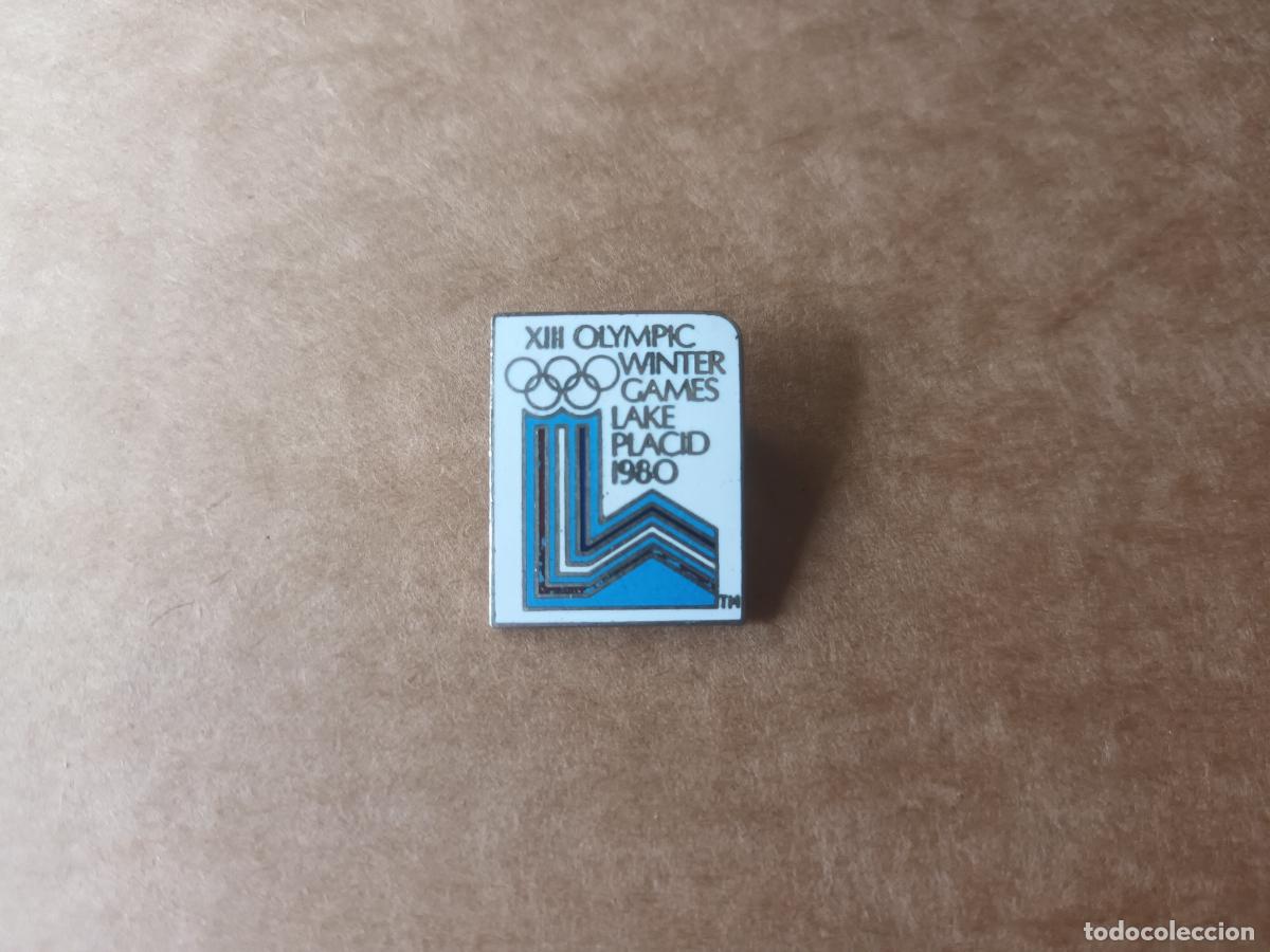 Sammelleidenschaft Sport: INSIGNIA XIII OLYMPIC WINTER GAMES LAKE PLACID 1980. Esqui Olimpiadas