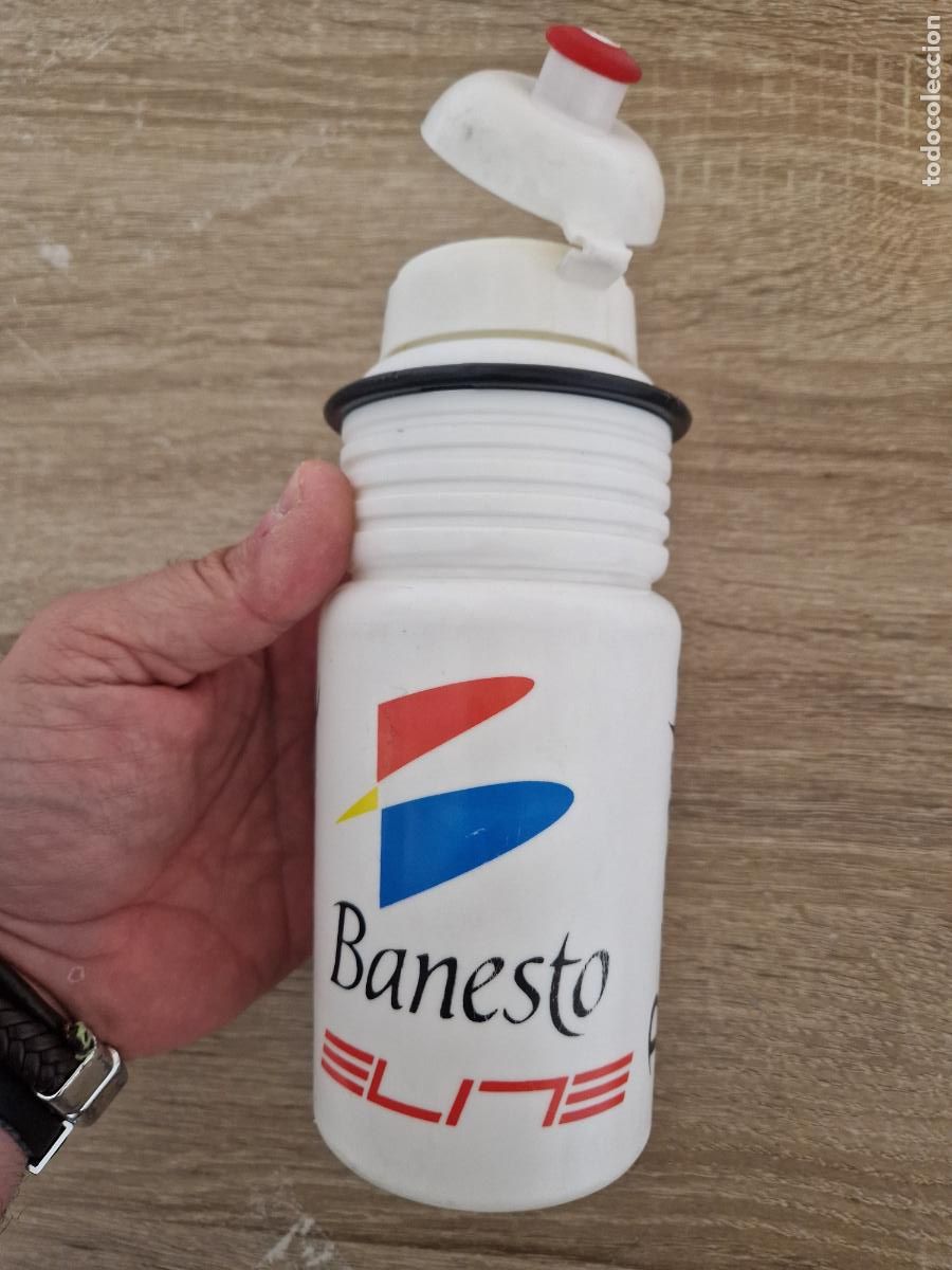 Collectionnisme sportif: Antiguo bidon botella equipo ciclista Banesto retro a&ntilde;os 90 ciclismo elite vintage