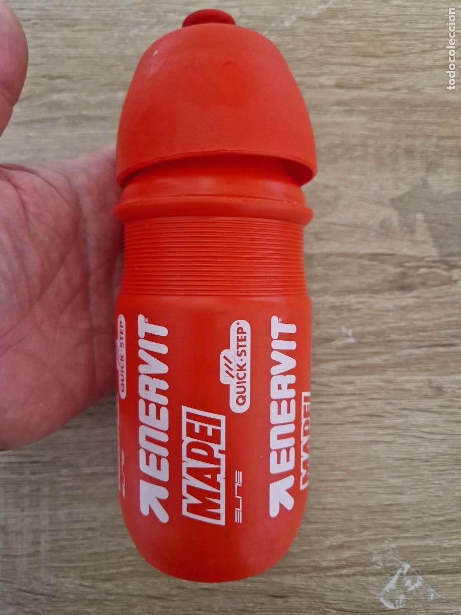 Collectionnisme sportif: Antiguo bidon botella equipo ciclista Enervit Mapei Quick Step retro a&ntilde;os 90 ciclismo elite vintage