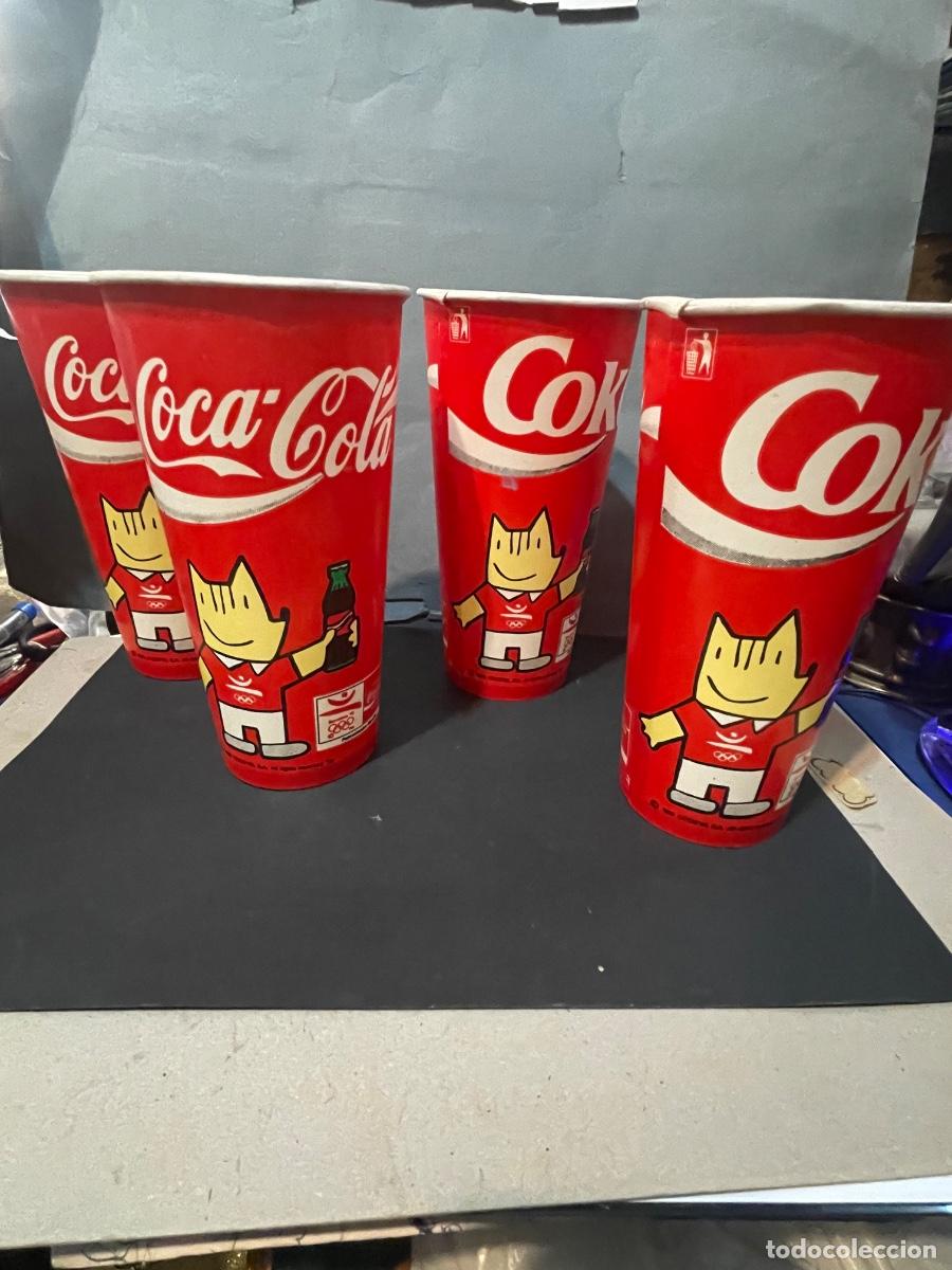 Coleccionismo deportivo: OLIMPIADA DE BARCELONA - 92 - VASO COCA-COLA , COKE , COBI PATROCINADOR MUNDIAL - 17 CM. ALTURA (4