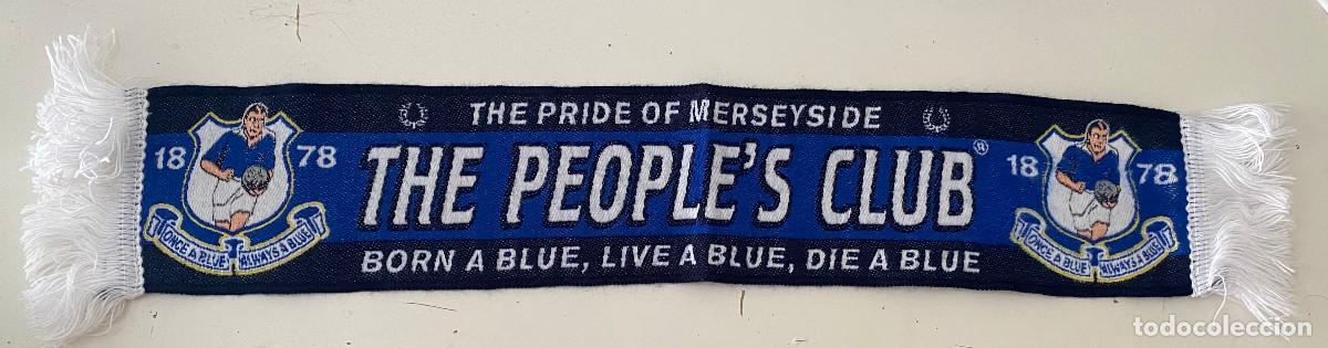 Coleccionismo deportivo: Bufanda peque&ntilde;o tama&ntilde;o. The People's Club, hinchas del club de rugby de Merseyside, Inglaterra.
