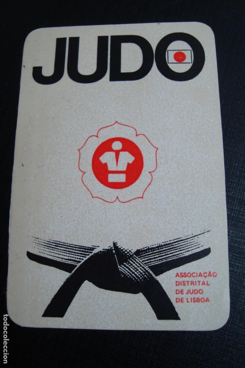 Coleccionismo deportivo: ANTIGUA PEGATINA STICKER JUDO ASSOCIA&Ccedil;AO DISTRITAL DE JUDO LISBOA PORTUGAL.