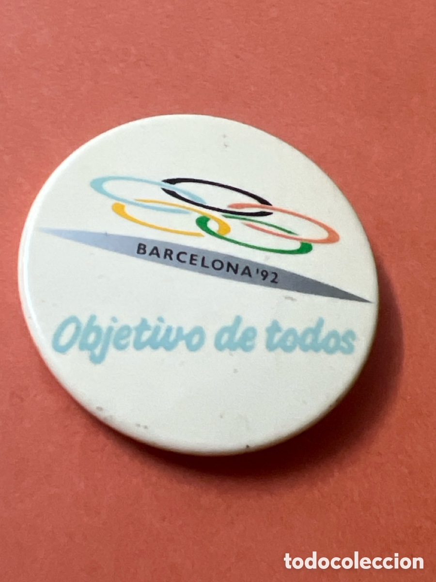 Coleccionismo deportivo: L756/28. CHAPA DE AGUJA - BARCELONA 92 - OBJECTIVO DE TODOS