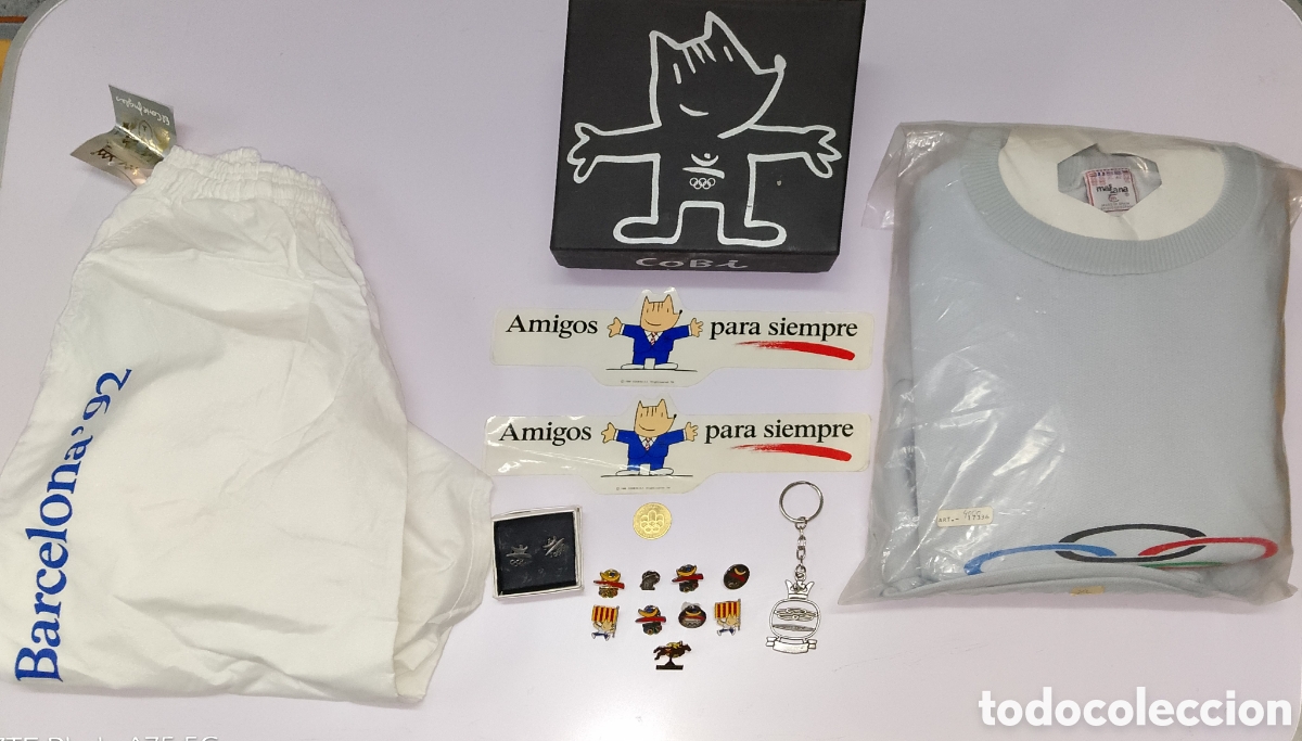 Coleccionismo deportivo: Estupendo conjunto de los Juegos Ol&iacute;mpicos de Barcelona 92, m&aacute;s una moneda de los Juegos de Montreal
