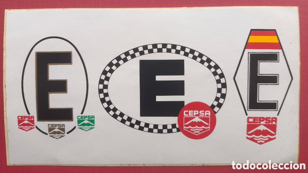 Coleccionismo deportivo: AUTOMOBILIA AUTOMOVILISMO ADHESIVO ESCUDERIA CEPSA ESPA&Ntilde;A C. 1975