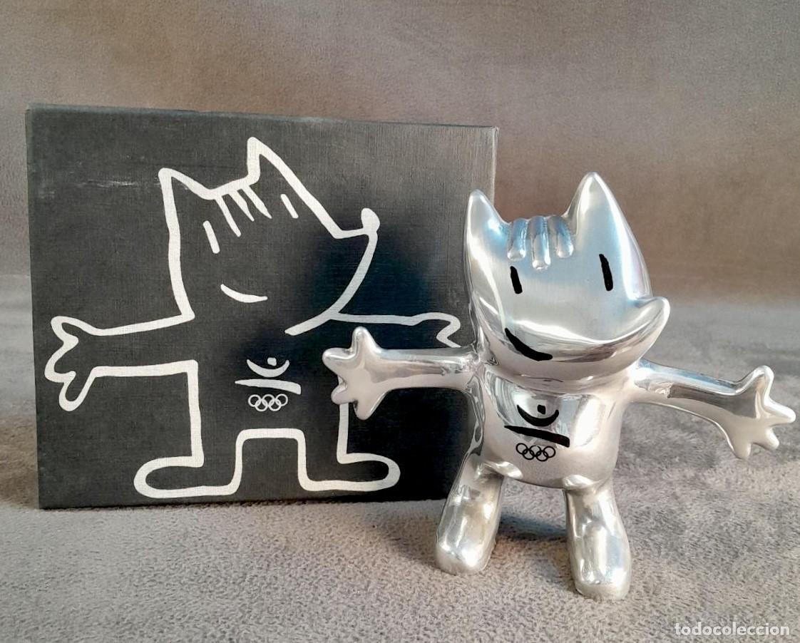 Sammelleidenschaft Sport: Javier Mariscal COBI Mascota Juegos Ol&iacute;mpicos Barcelona 92 Escultura Aluminio - PILMA 1988