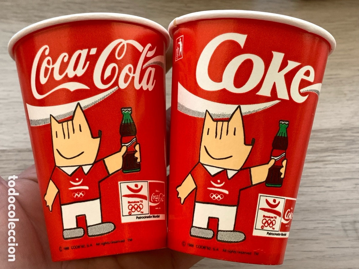 Sammelleidenschaft Sport: Lote x50 Vasos Coca Cola - Barcelona 92 - Juegos Olimpicos