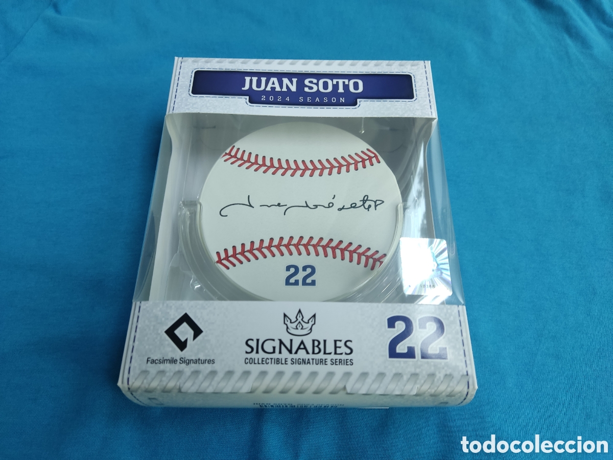 Coleccionismo deportivo: PELOTA DIGITAL BEISBOL FIRMADA SIGNABLES JUAN SOTO 22 NEW YORK YANKEES 2024