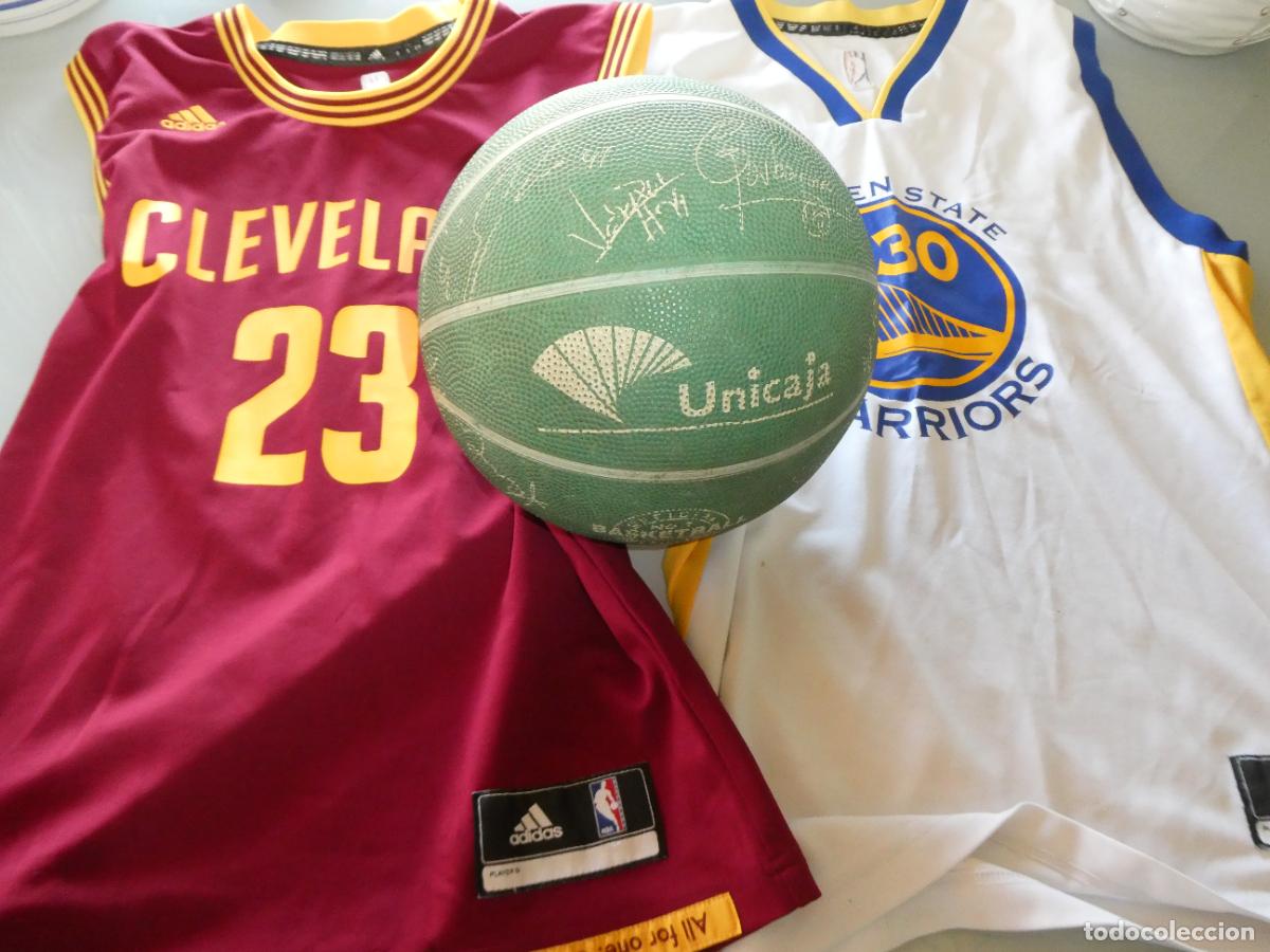Coleccionismo deportivo: BAL&Oacute;N UNICAJA M&Aacute;LAGA CAMPE&Oacute;N LIGA BALONCESTO 2006 FIRMA JUGADORES CAMISETA REGALO CURRY LEBRON JAMES