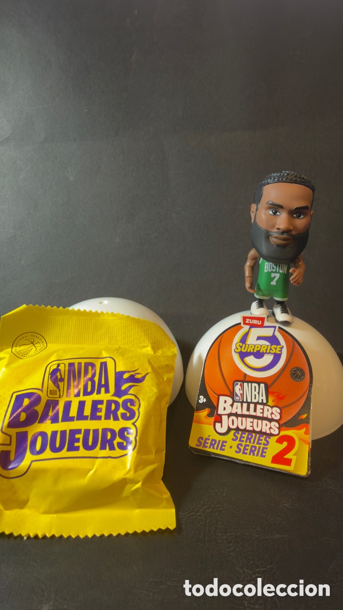 Coleccionismo deportivo: ZURU NBA Surprise Ballers SERIE 2 - BROWN (Camiseta Verde)