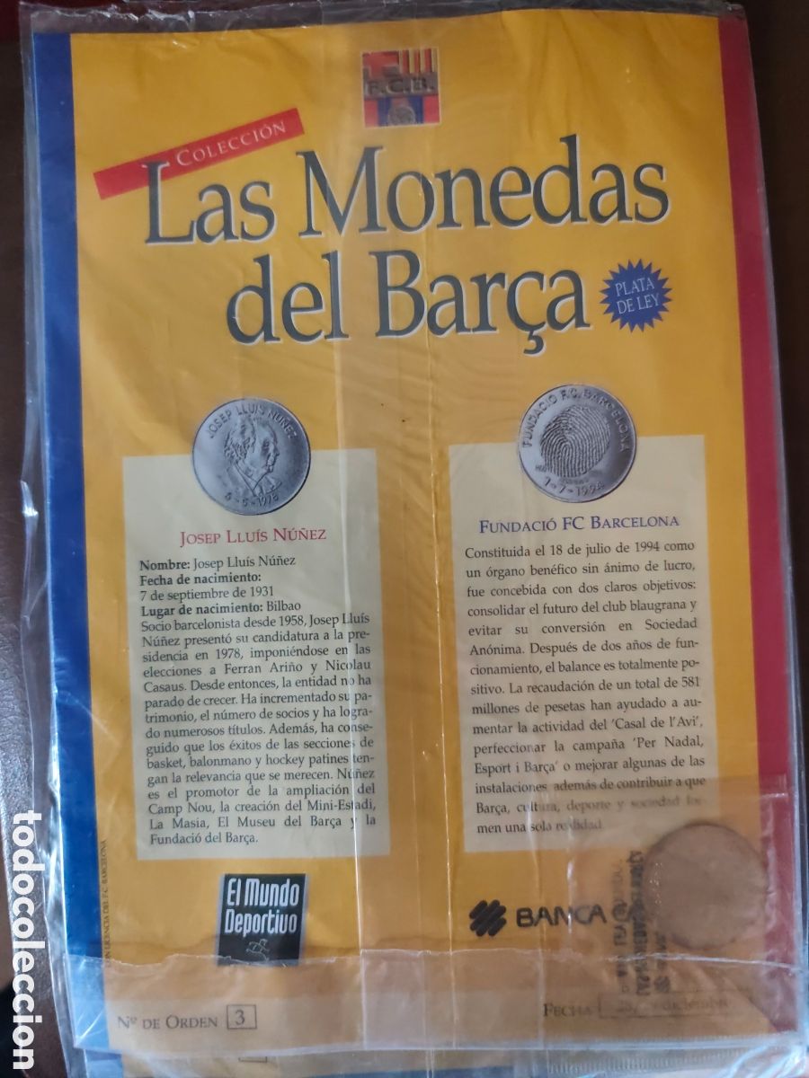 Coleccionismo deportivo: Lote 3 Monedas N&uacute;&ntilde;ez, Kubala y Cruyff num 3,4y5.