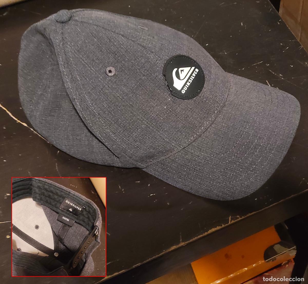 Coleccionismo deportivo: Quiksilver Super Unleaded Snapback Hat - Dark Grey Heather - casi nueva - ver foto