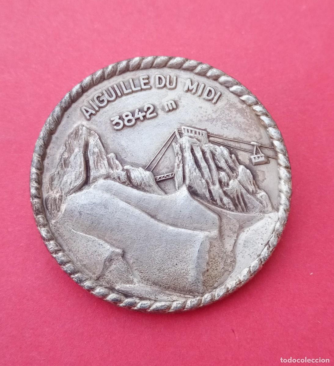 Coleccionismo deportivo: Broche Antiguo Aguja de Midi. Alpes. Francia. Monta&ntilde;ismo.