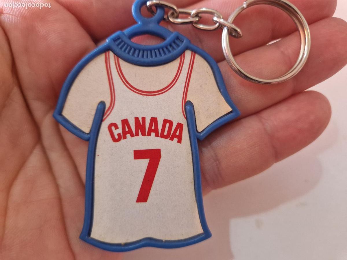 Coleccionismo deportivo: antiguo regalo mundobasket 1986 mundial baloncesto danone camiseta n&ordm; 7 seleccion Canada