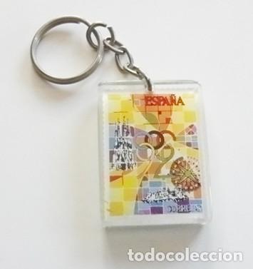 Sammelleidenschaft Sport: LLAVERO DIBUJO SELLO DE CORREOS MOTIVO JJOO BARCELONA 92 ESPA&Ntilde;A DEPORTE JUEGOS OL&Iacute;MPICOS TABACALERA