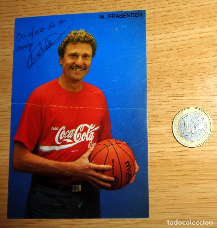 Coleccionismo deportivo: PEGATINA ANTIGUA PUBLICIDAD COCA COLA - WAYNE BRABENDER. BALONCESTO BASKET BASKETBALL A&Ntilde;OS 80 RARA