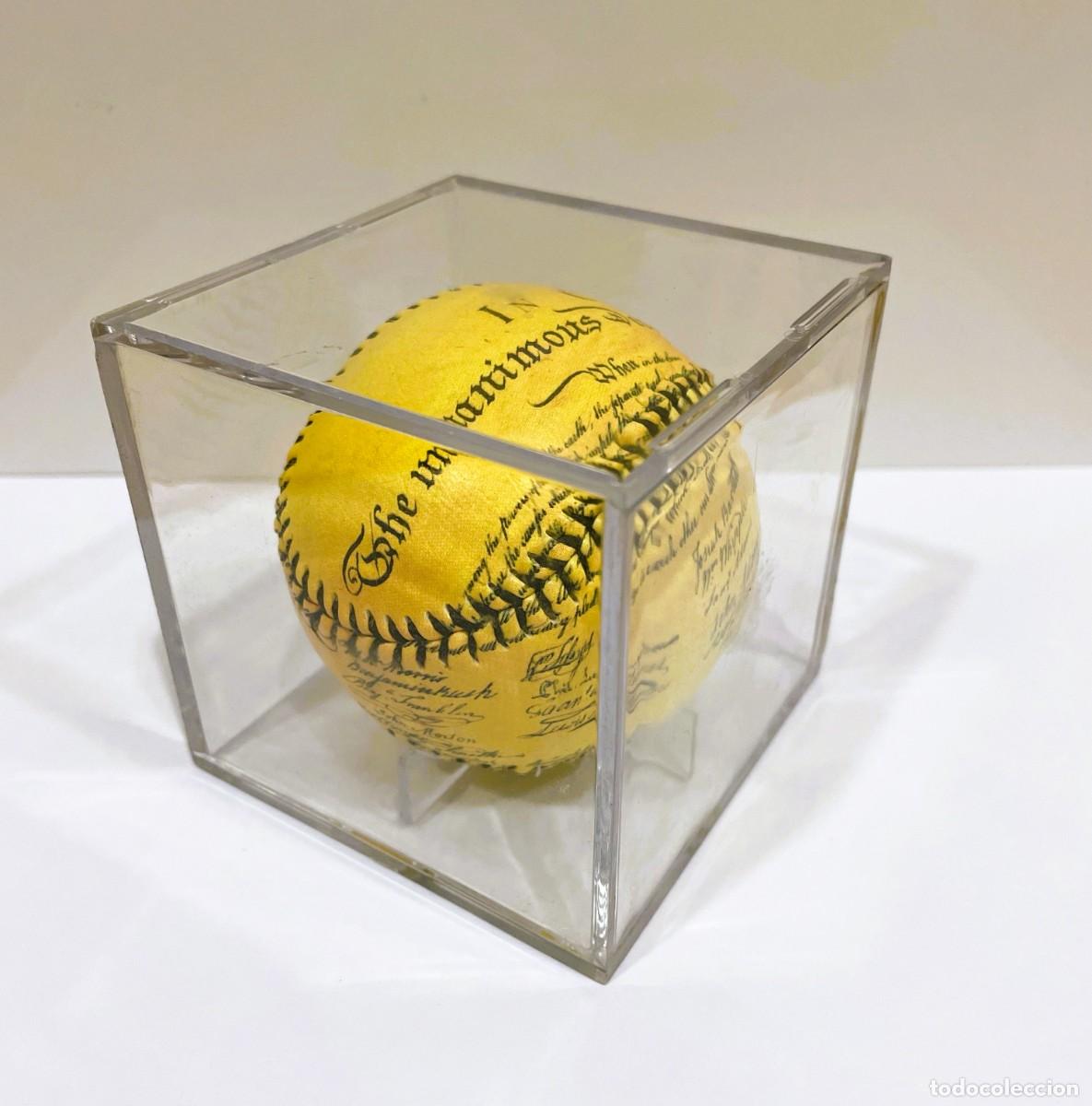 Coleccionismo deportivo: BOLA DE B&Eacute;ISBOL / BASEBALL - DECLARACI&Oacute;N DE INDEPENDENCIA DE ESTADOS UNIDOS (04/07/1776)