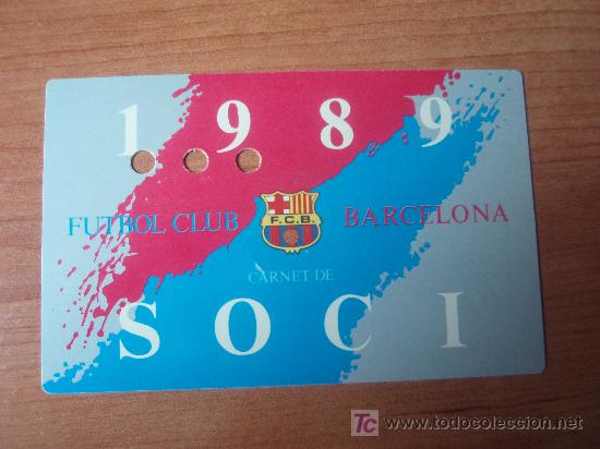 Coleccionismo deportivo: carnet de socio del bar&ccedil;a - Foto 1