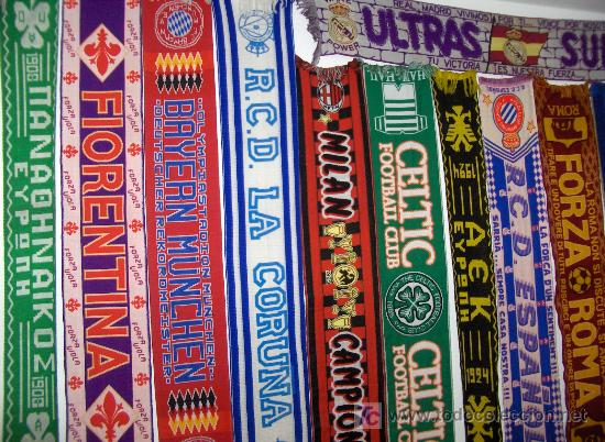 Aparentemente cesar Berri 20 bufanda scarf de clubes europeos de fútbol. - Comprar Merchandising e  Mascotes de Futebol no todocoleccion