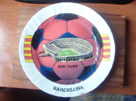 Sports collectibles: Antiguo plato del f.c.Barcelona