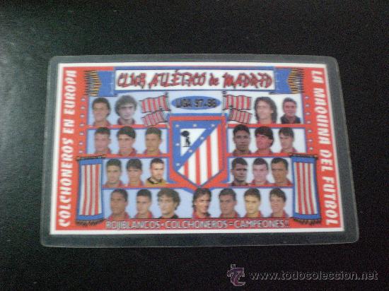 Sammelleidenschaft Sport: CALENDARIO Atletico MADRID TEMP. 1997 1998 PLASTIFICADO