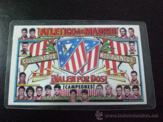 Coleccionismo deportivo: CALENDARIO Atletico MADRID TEMP. 1996 1997 PLASTIFICADO