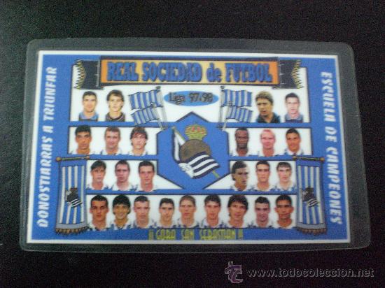 Sammelleidenschaft Sport: CALENDARIO futbol Real Sociedad TEMP. 1998 1999 PLASTIFICADO