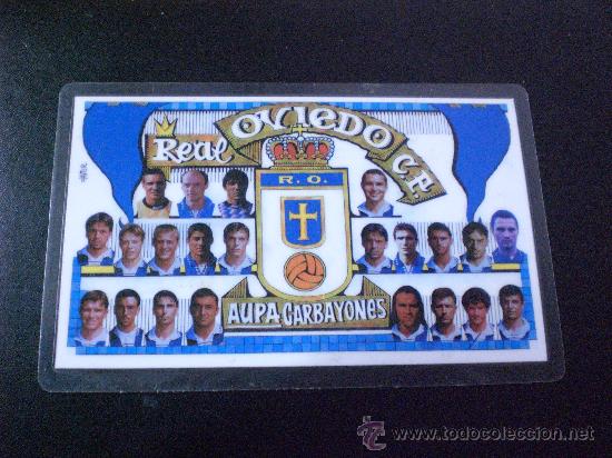 Collezionismo sportivo: CALENDARIO futbol Real Oviedo TEMP. 1996 1997 PLASTIFICADO