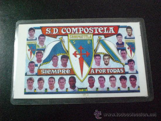 Collezionismo sportivo: CALENDARIO Futbol S D Compostela TEMP. 1996 1997 PLASTIFICADO