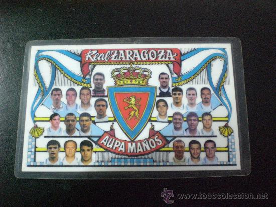 Coleccionismo deportivo: CALENDARIO Futbol Real Zaragoza TEMP. 1996 1997 PLASTIFICADO