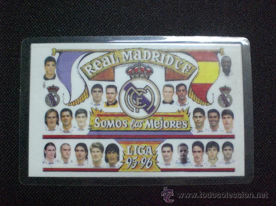 Coleccionismo deportivo: CALENDARIO Real Madrid C Futbol TEMP. 1995 1996 PLASTIFICADO
