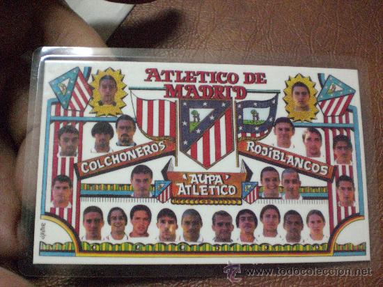 Coleccionismo deportivo: Calendario Atletico de Madrid Temporada 2000 2001