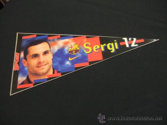 Sammelleidenschaft Sport: ADHESIVO F.C. BARCELONA - SERGI - BAR&Ccedil;A