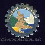 Sammelleidenschaft Sport: Medallon con escudo de LLORET DE MAR. Seguramente para ser usado como llavero