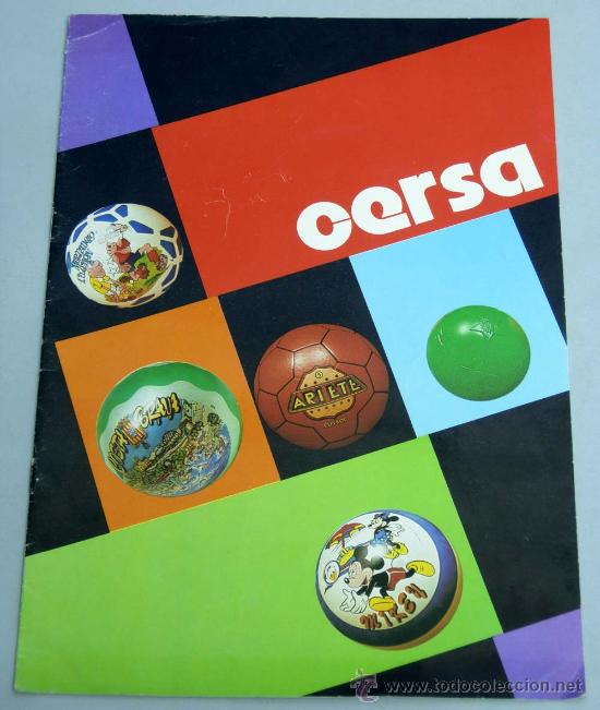 Collectionnisme sportif: Cat&aacute;logo Cersa Estella Navarra Balones bal&oacute;n f&uacute;tbol baloncesto decorado personajes...a&ntilde;os 80