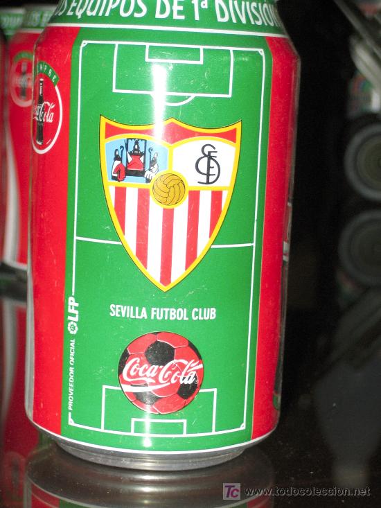 Coleccionismo deportivo: LATA DE COCA COLA LIGA 96-97-SEVILLA FUTBOL CLUB -EQUIPOS PRIMERA DIVISION-