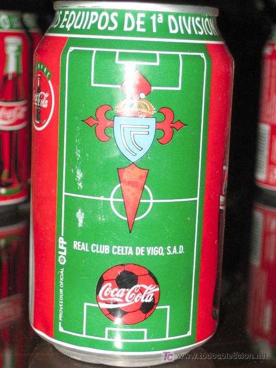 Sammelleidenschaft Sport: LATA DE COCA COLA LIGA 96-97- REAL CLUB CELTA DE VIGO S.A.D-EQUIPOS PRIMERA DIVISION-