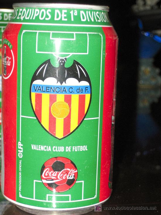 Coleccionismo deportivo: LATA DE COCA COLA LIGA 96-97- VALENCIA CLUB DE FUTBOL-EQUIPOS PRIMERA DIVISION-