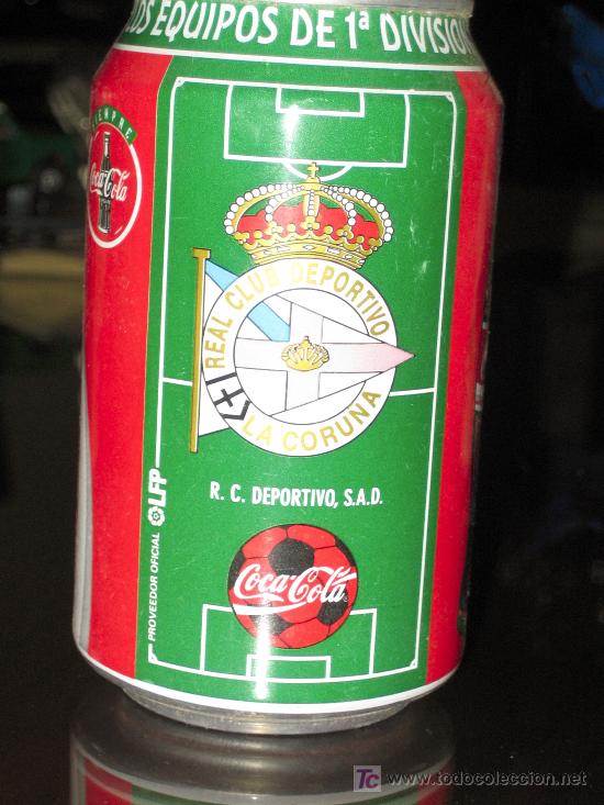 Sammelleidenschaft Sport: LATA DE COCA COLA LIGA 96-97- R.C DEPORTIVO, S.A.D-EQUIPOS PRIMERA DIVISION-