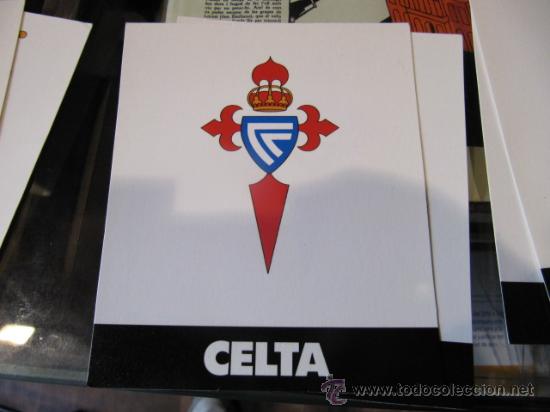 Coleccionismo deportivo: Cartulina del Celta