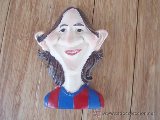 Coleccionismo deportivo: Iman de ceramica del F.C.Barcelona de Messi