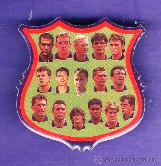 Coleccionismo deportivo: pin - f c barcelona / bar&ccedil;a - jugadores - temporada 1993/94 - mundo deportivo - metal - sin estrenar