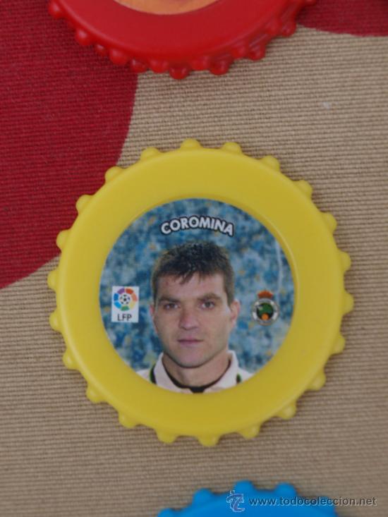 Sammelleidenschaft Sport: COROMINA RACING SANTANDER CHAPA TAZO AMARILLO FUTBOL &iquest;2003- 2005 ? NUEVO
