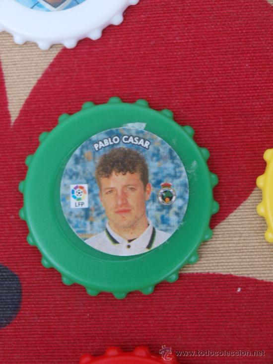 Sammelleidenschaft Sport: PABLO CASAR RACING SANTANDER CHAPA TAZO VERDE FUTBOL &iquest;2003- 2005 ? NUEVO