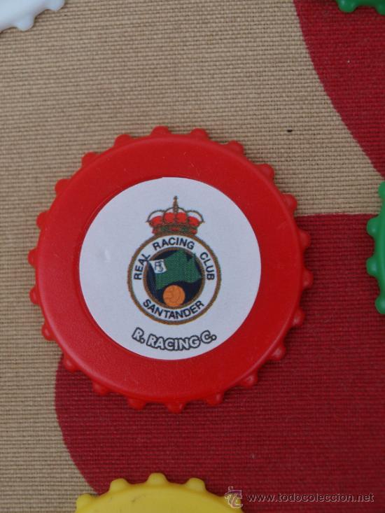 Sammelleidenschaft Sport: ESCUDO RACING SANTANDER CHAPA TAZO ROJO FUTBOL &iquest;2003- 2005 ? NUEVO
